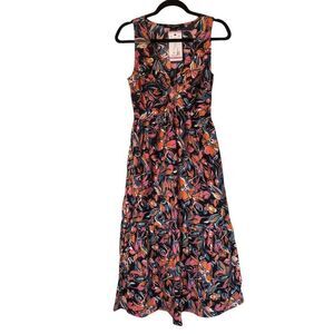French Connection Women's Twist Front Maxi Dress Floral Print Size S